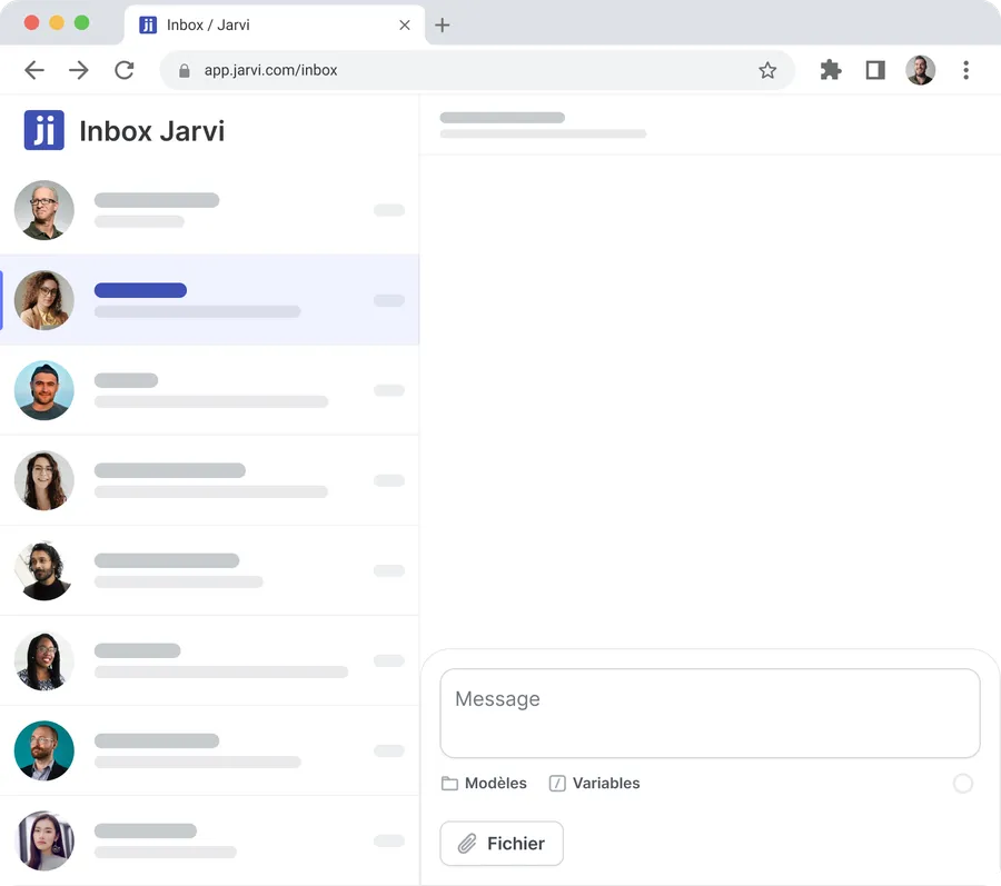 Jarvi application interface