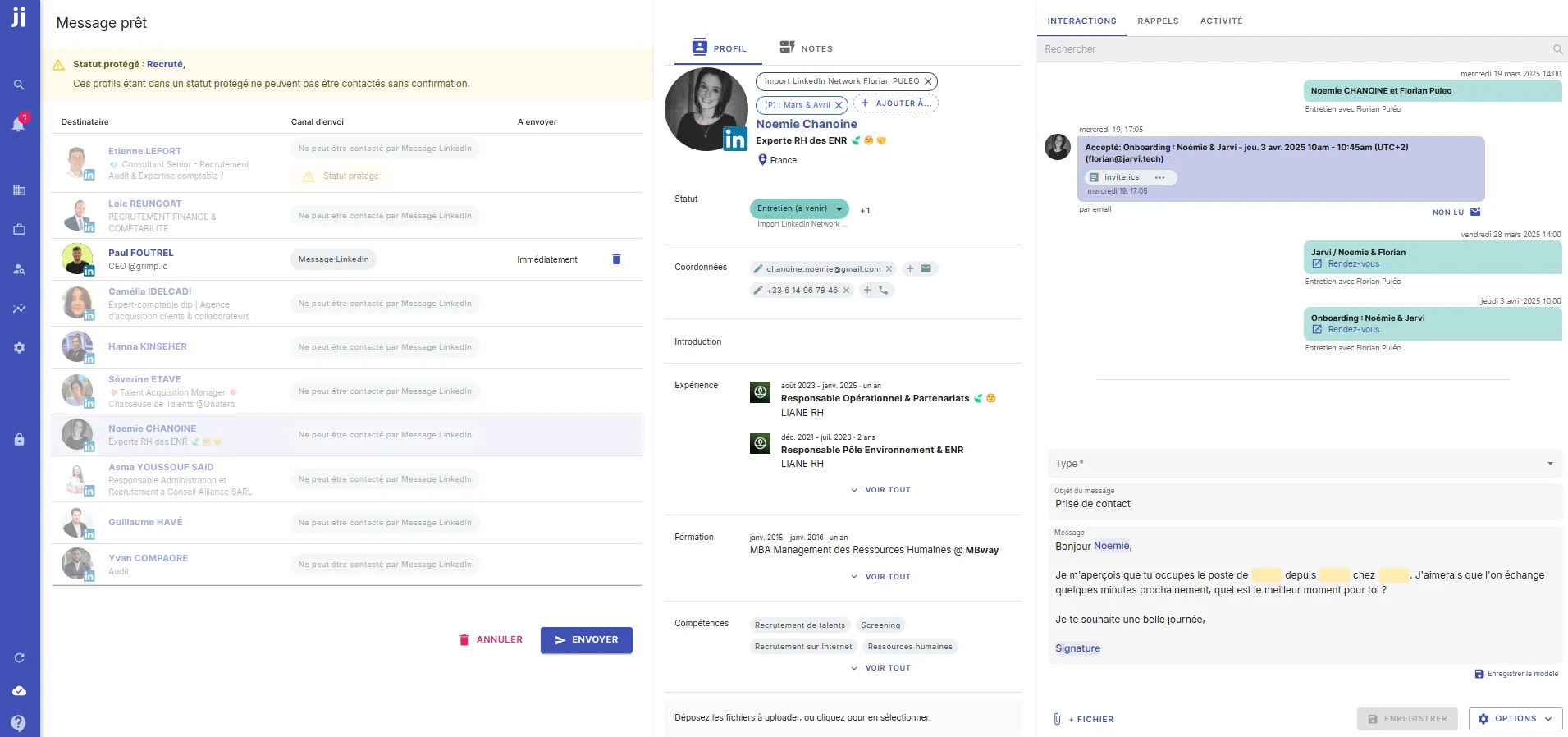Preview and customize scheduled messages before sending in Jarvi