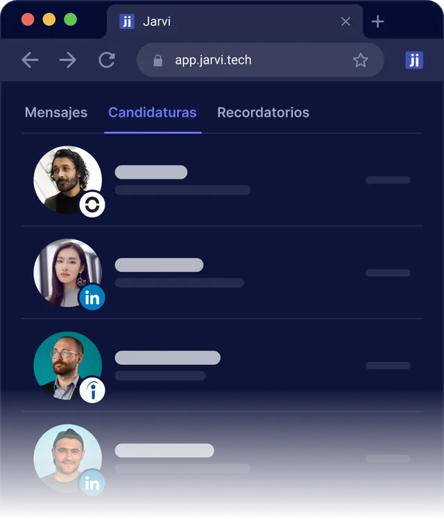 Candidaturas entrantes