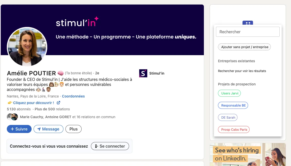 Adding Jarvi profile to a project