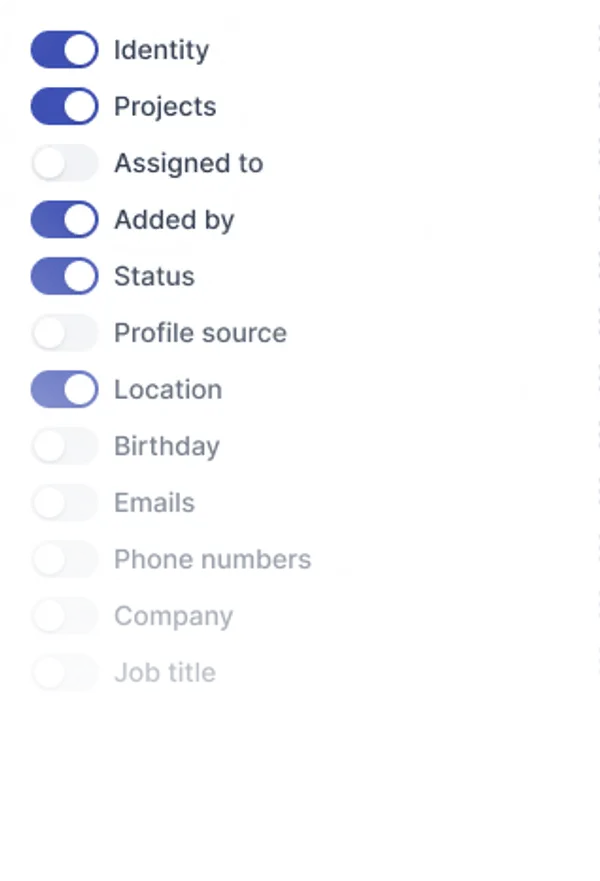 Personalization of displayed information