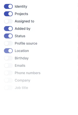 Personalization of displayed information