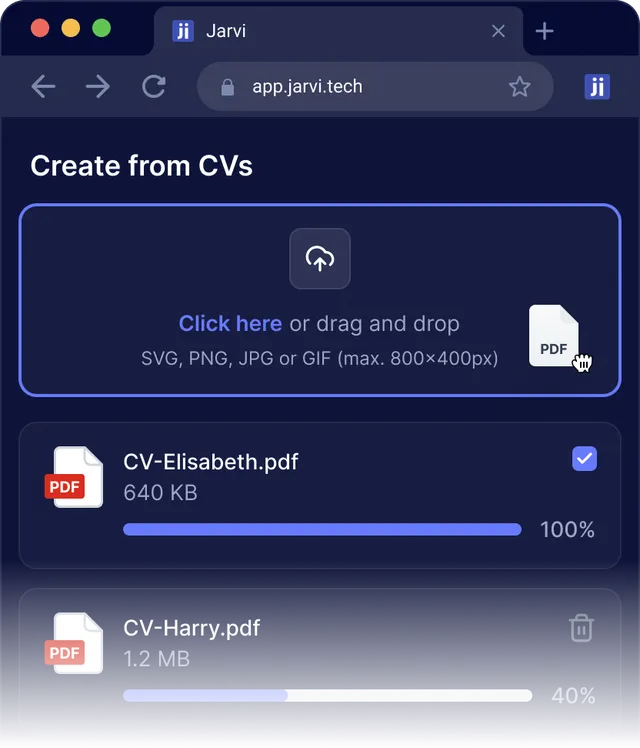 Import from a CV database