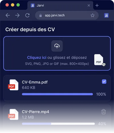 Importer depuis une CVthèque