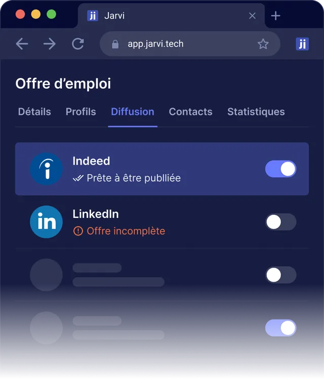 Diffusion des offres