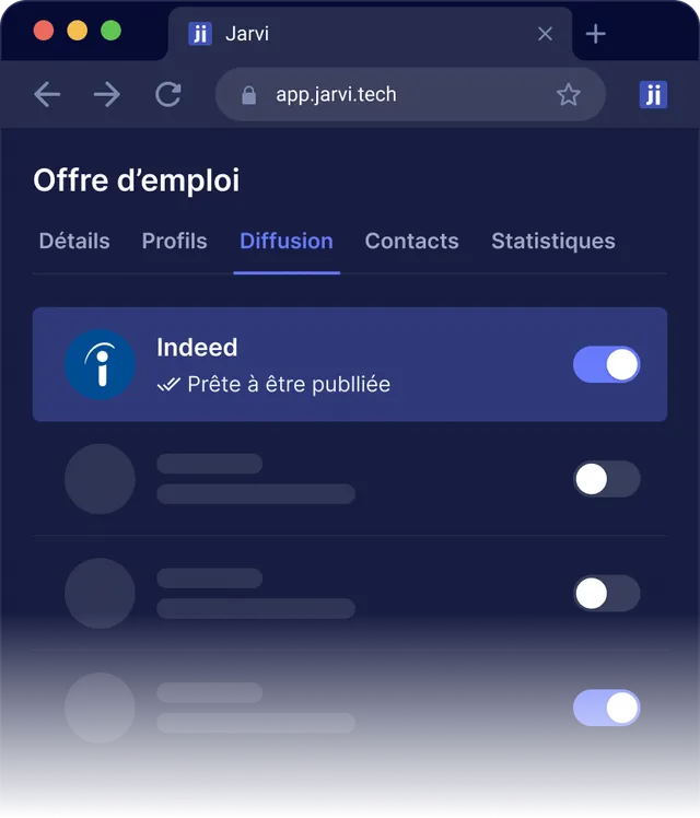 Diffusion des offres