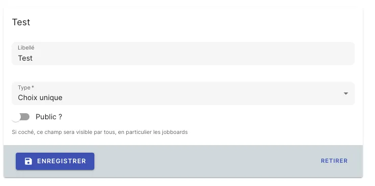 Crear un campo personalizado con opciones de tipo como texto, fecha o etiquetas en Jarvi