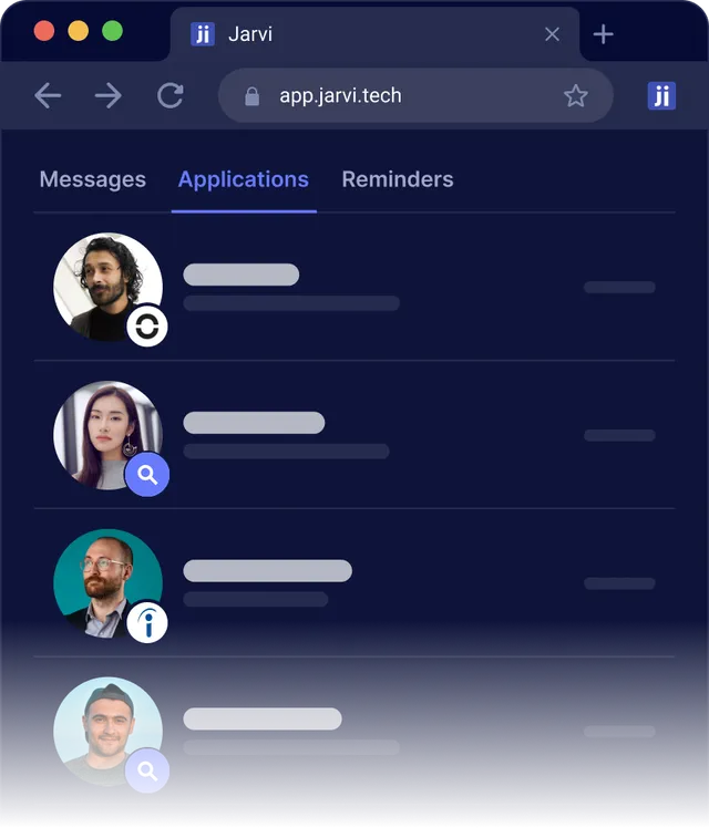Every inbound application in one place