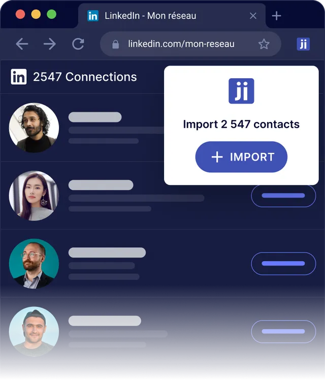 Import your entire LinkedIn network