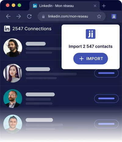 Import your LinkedIn network