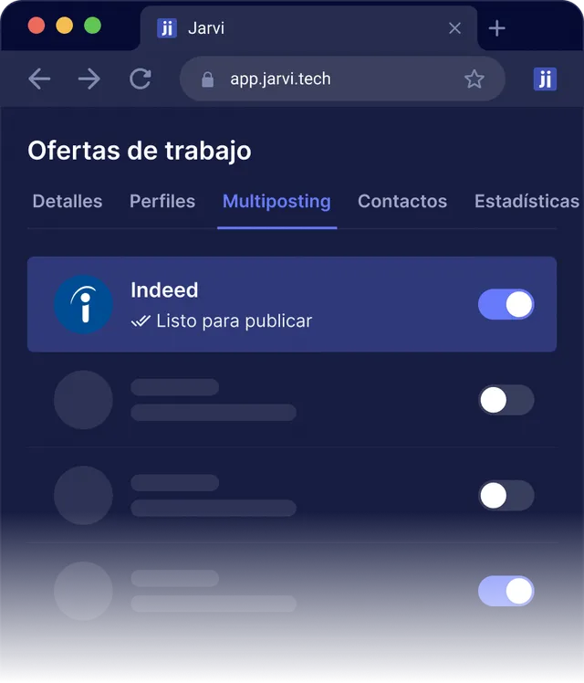 Publicación de ofertas