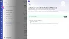 LinkedIn job import and automatic invitation withdrawal