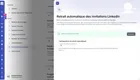 Import d'offres LinkedIn et retrait auto des invitations