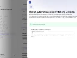 Import d'offres LinkedIn et retrait auto des invitations