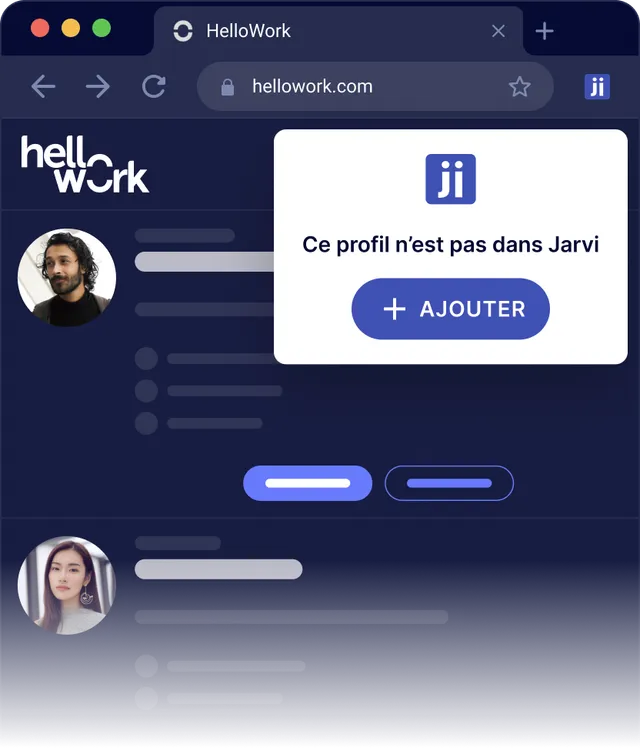 Importer un profil HelloWork