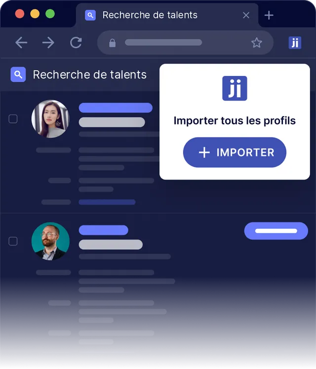 Importer un projet de sourcing