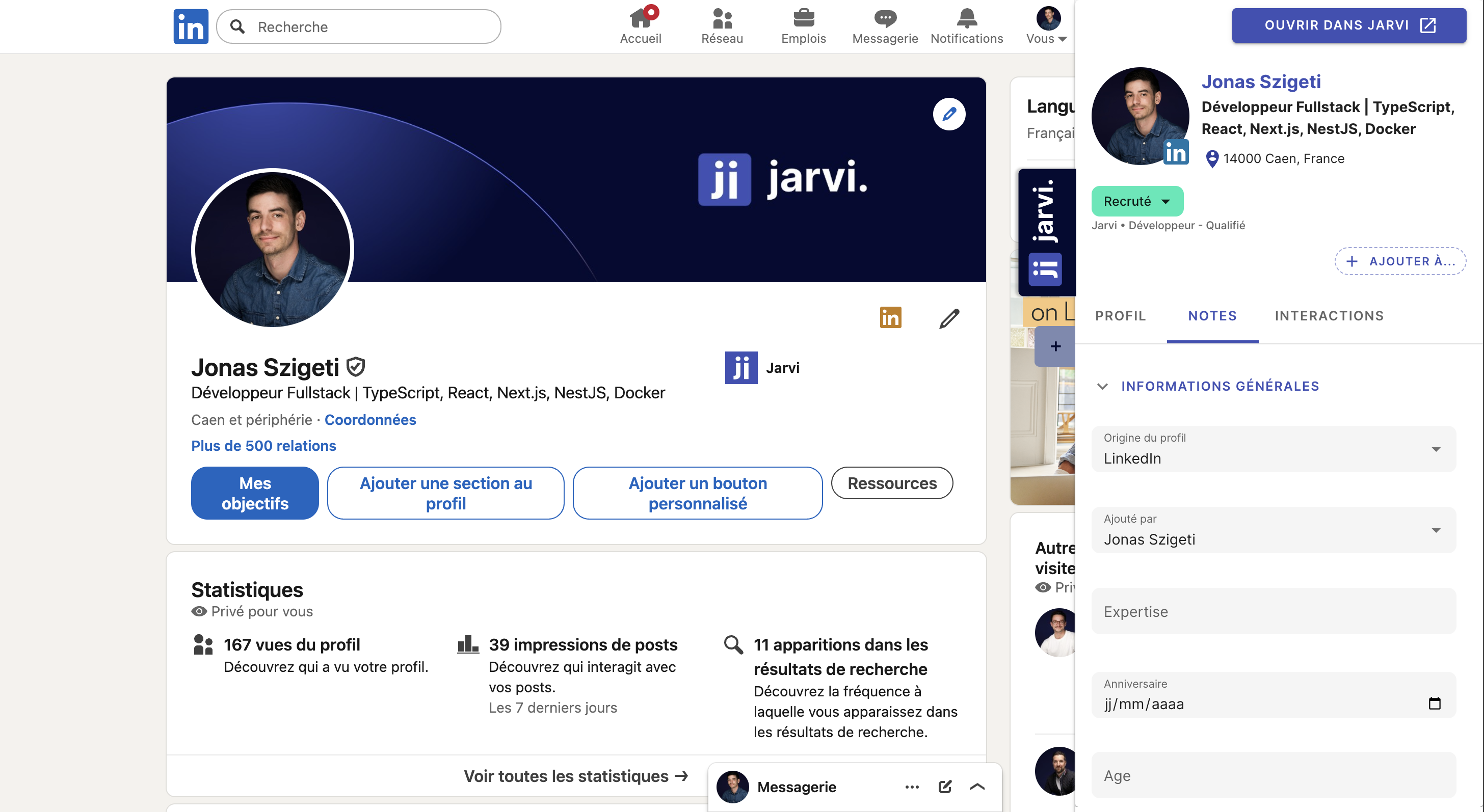 Automatisation de Prospection LinkedIn