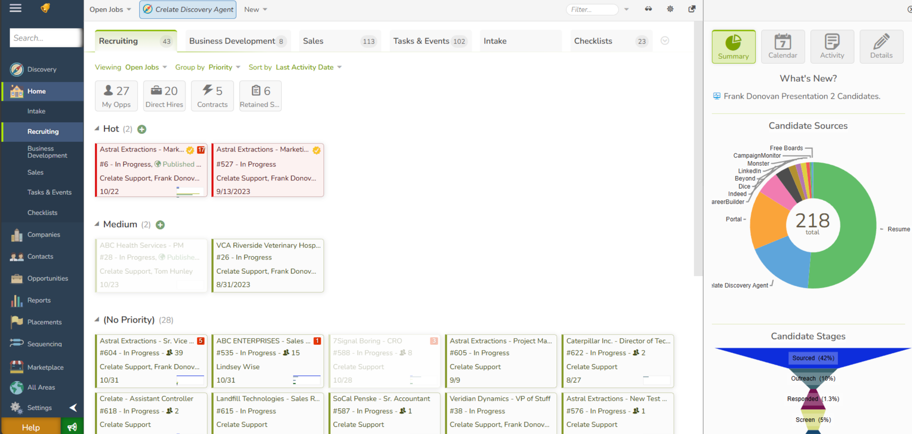 Crelate screenshot