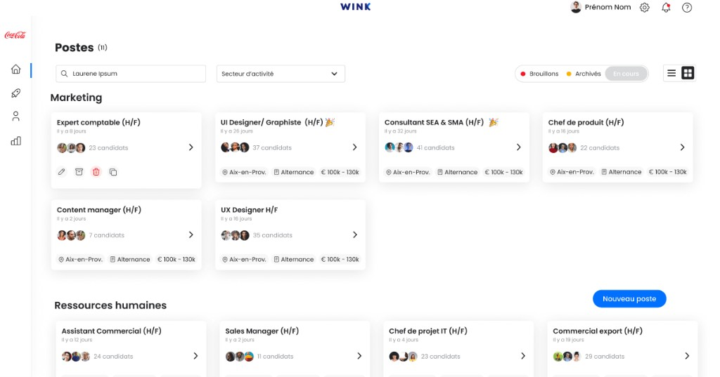Wink screenshot
